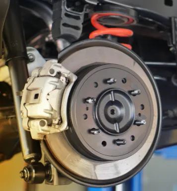 automotive brake pad and rotor