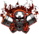 Flame Skull Icon